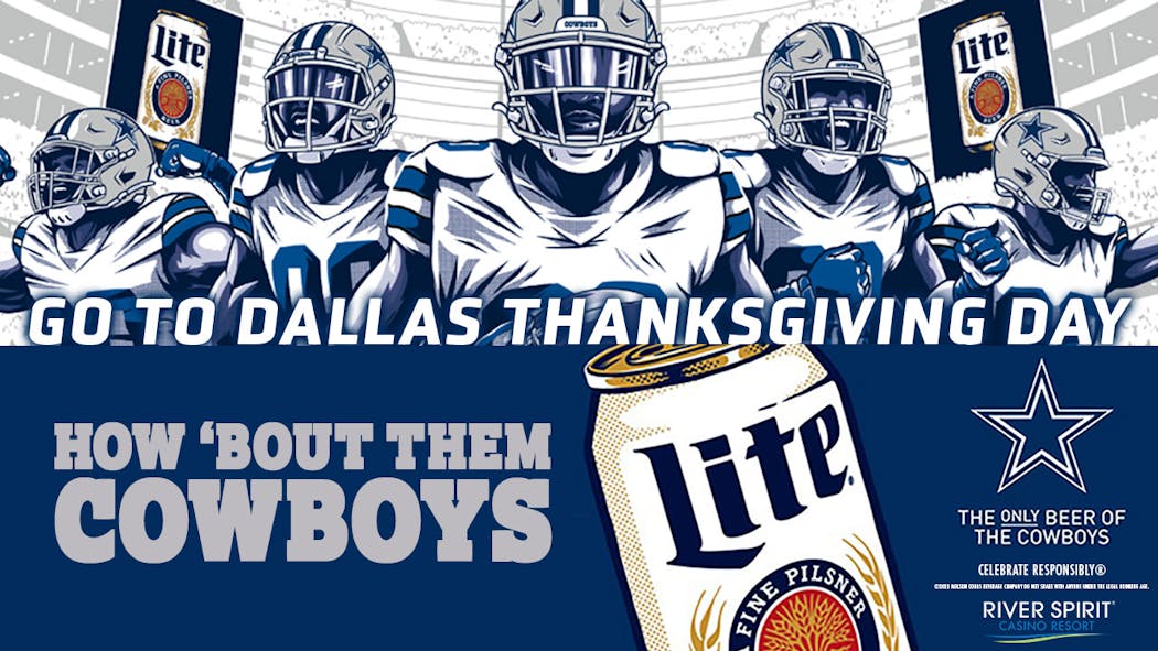 Win Dallas Cowboys tickets for Thanksgiving Day!