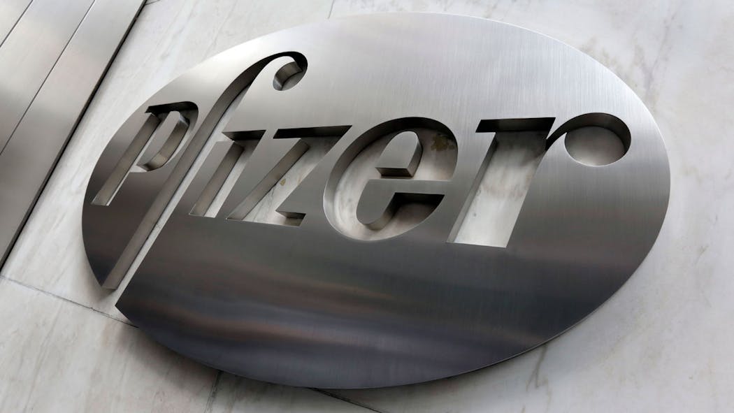 Pfizer logo. 