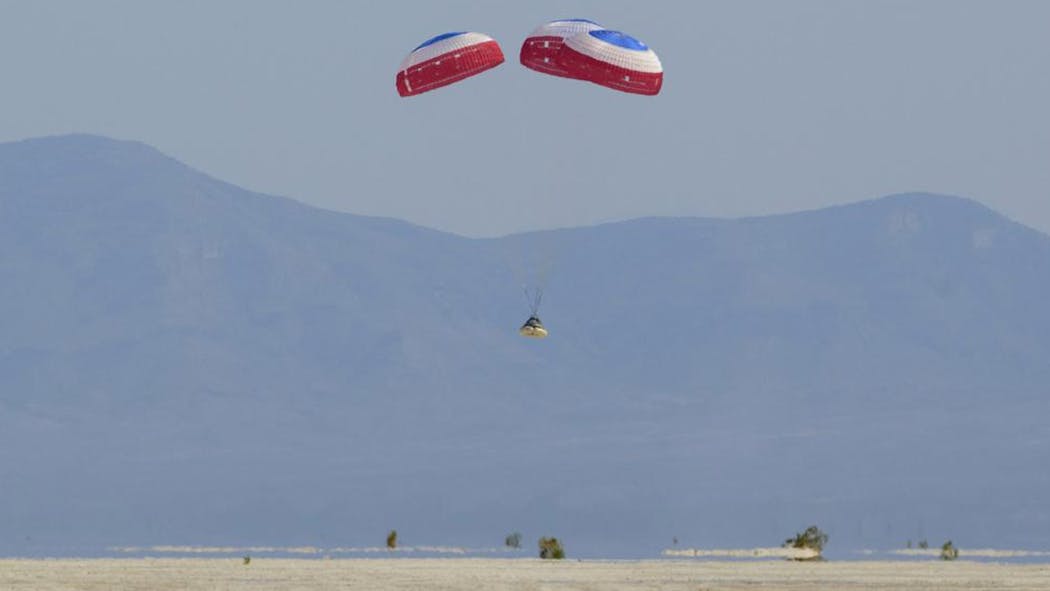 Boeing Capsule Lands Back On Earth After Space Shakedown