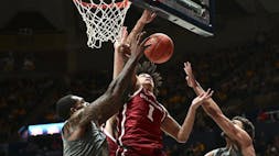 Stevenson Scores 34, West Virginia Routs Oklahoma 93-61