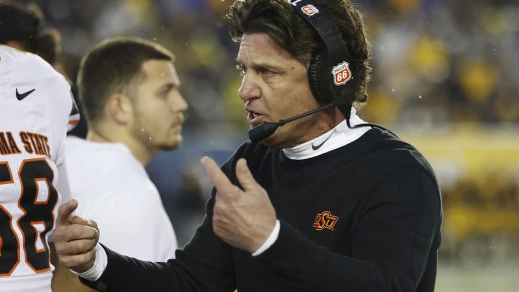 Oklahoma State's Mike Gundy, West Virginia's Neal Brown Off Th