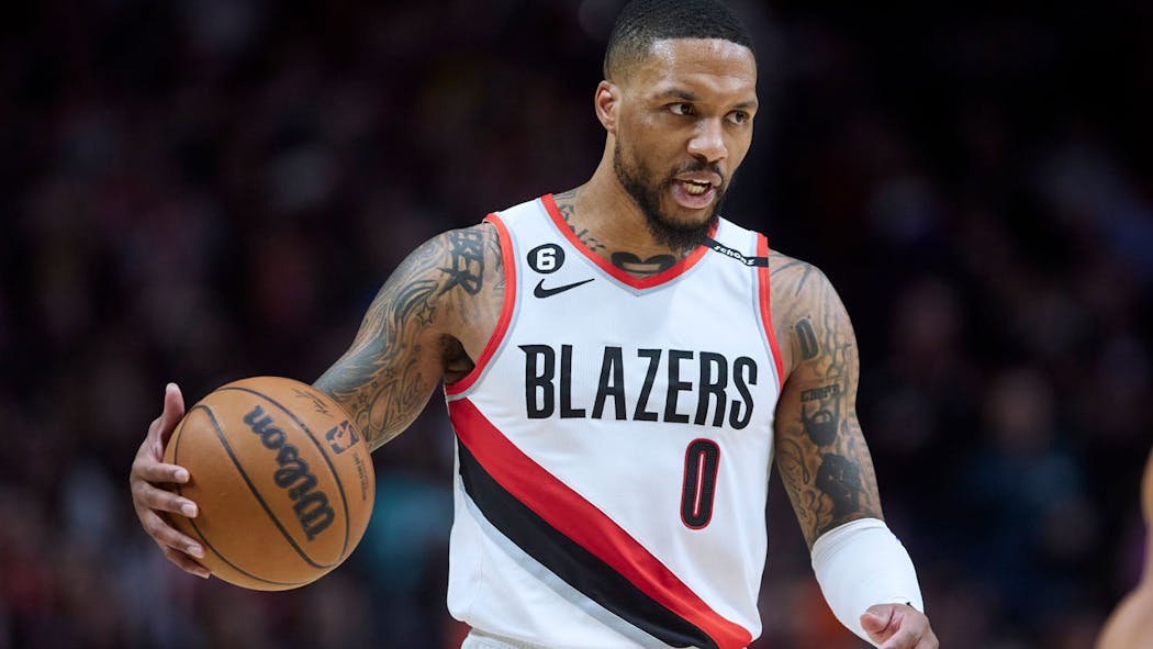 Damian lillard trail outlet blazers jersey