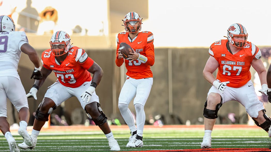 Garret Rangel vs. Central Arkansas, Sept. 3, 2023. 