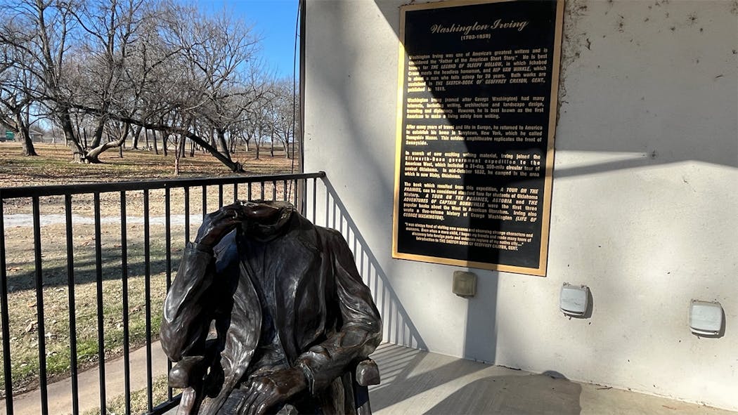 Irving Statue Vandalized