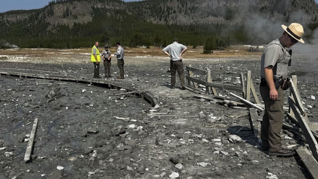 Yellowstone National Park Biscuit Basin Boardwalks