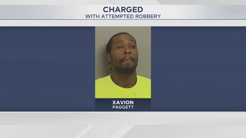 Xavion Paggett arrested for attempted robbery