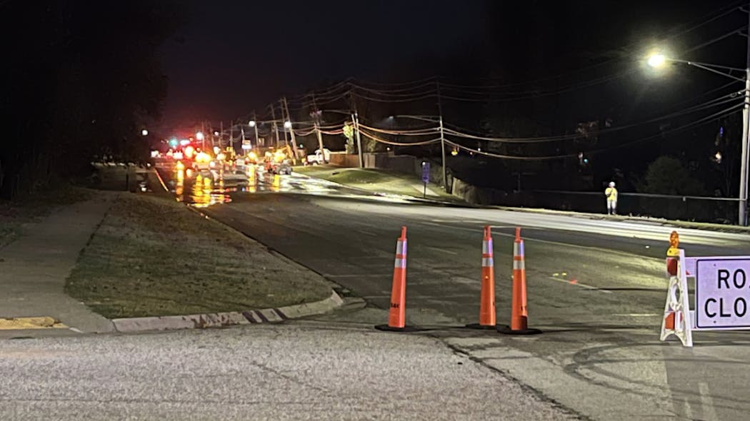 S Aspen Ave Water Line Rupture