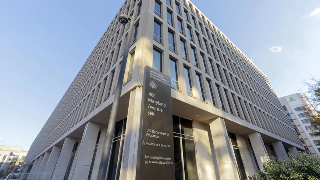 US Dept. of Education building - April 21, 2025