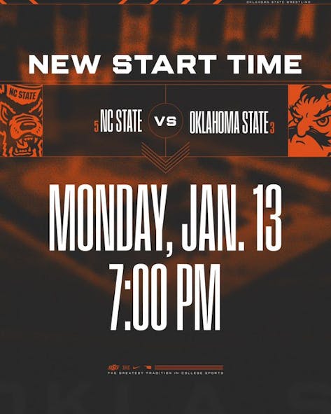 OSU wrestling start time