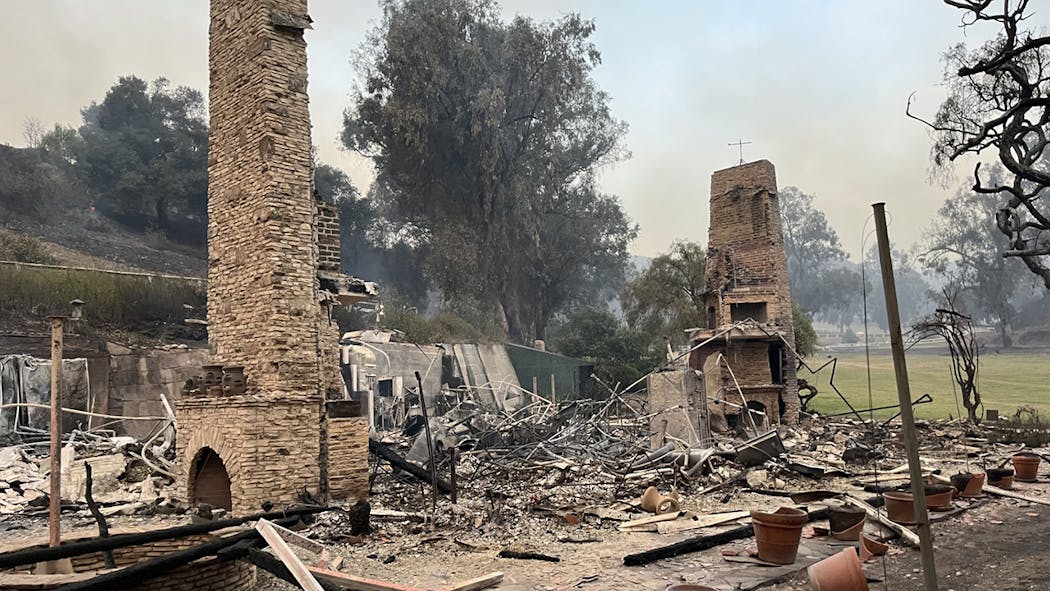 Former California Home Of Will Rogers Destroyed In Wildfire At