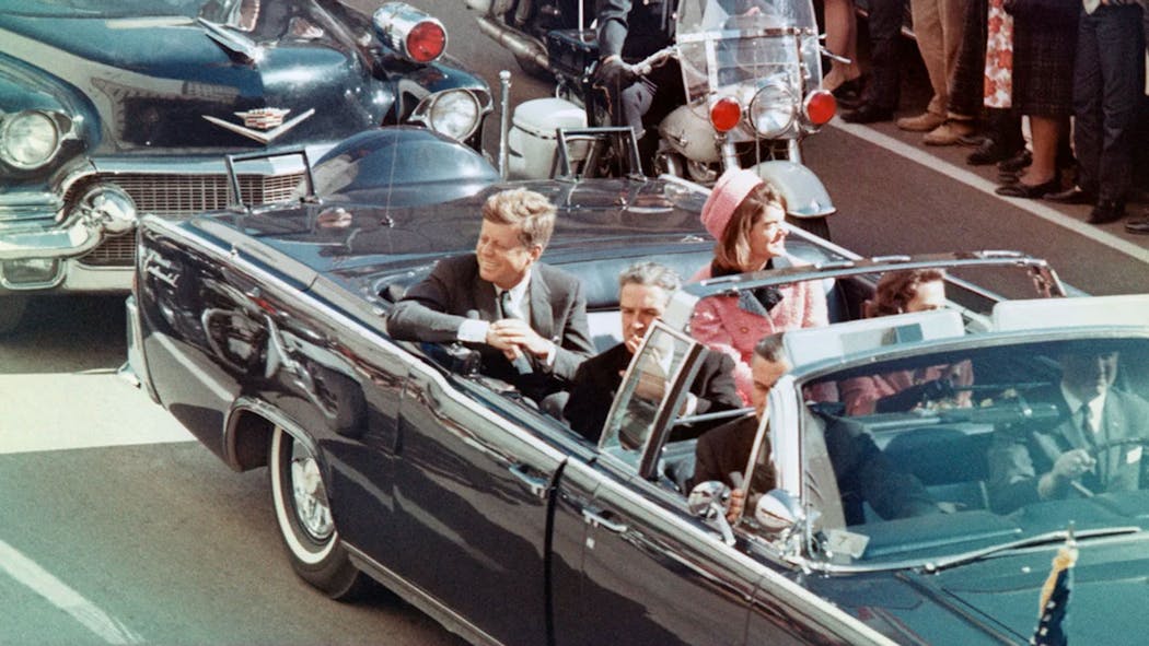 JFK in motorcade 