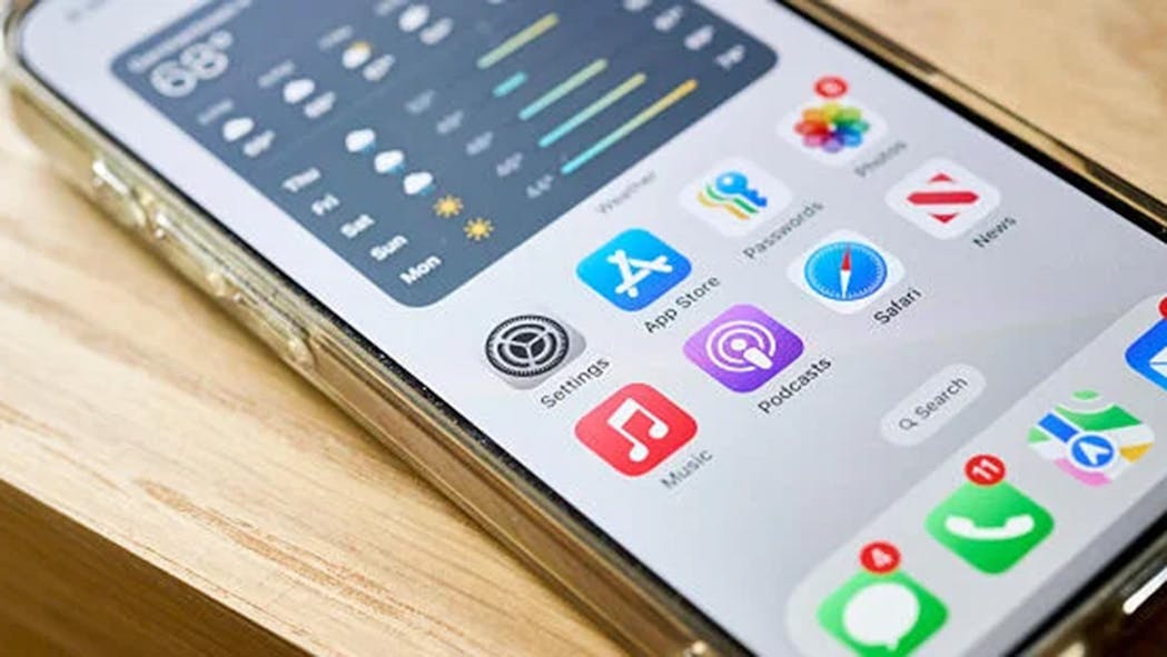 iPhone screen 