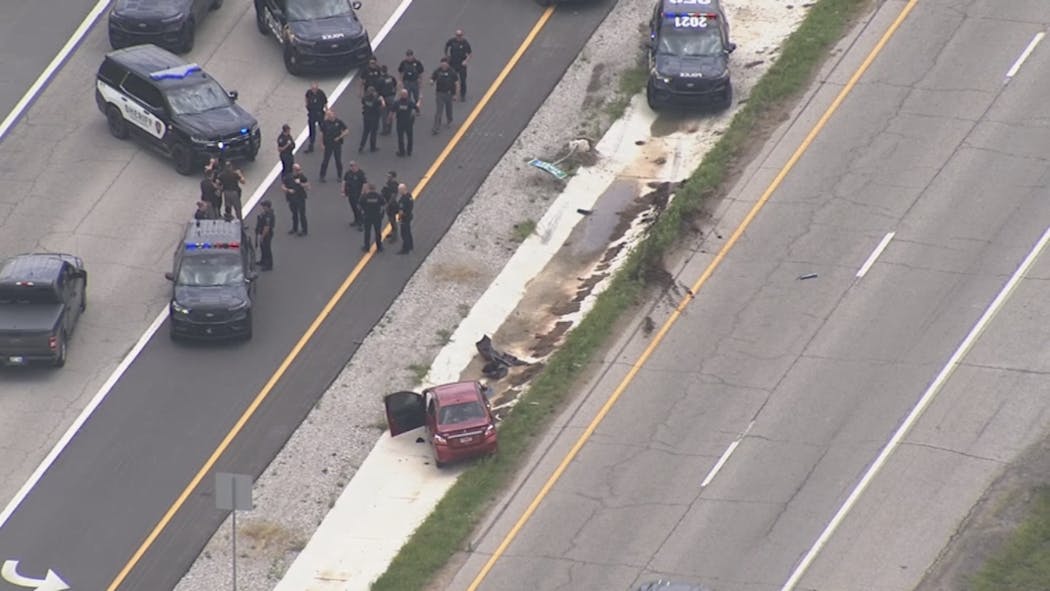 Chase Ends With Crash 81st and Hwy 97