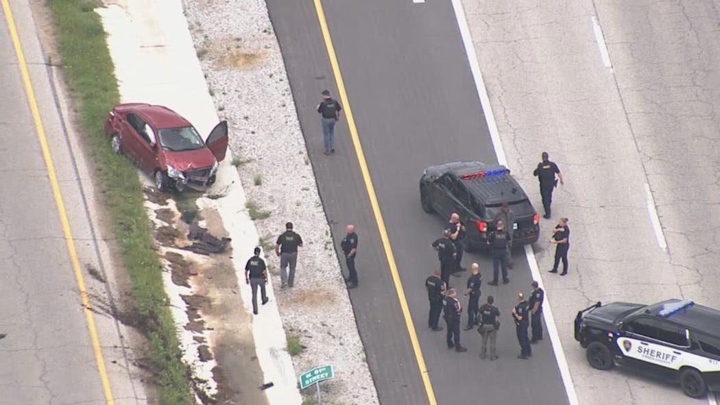 Chase Ends With Crash 81st and Hwy 97