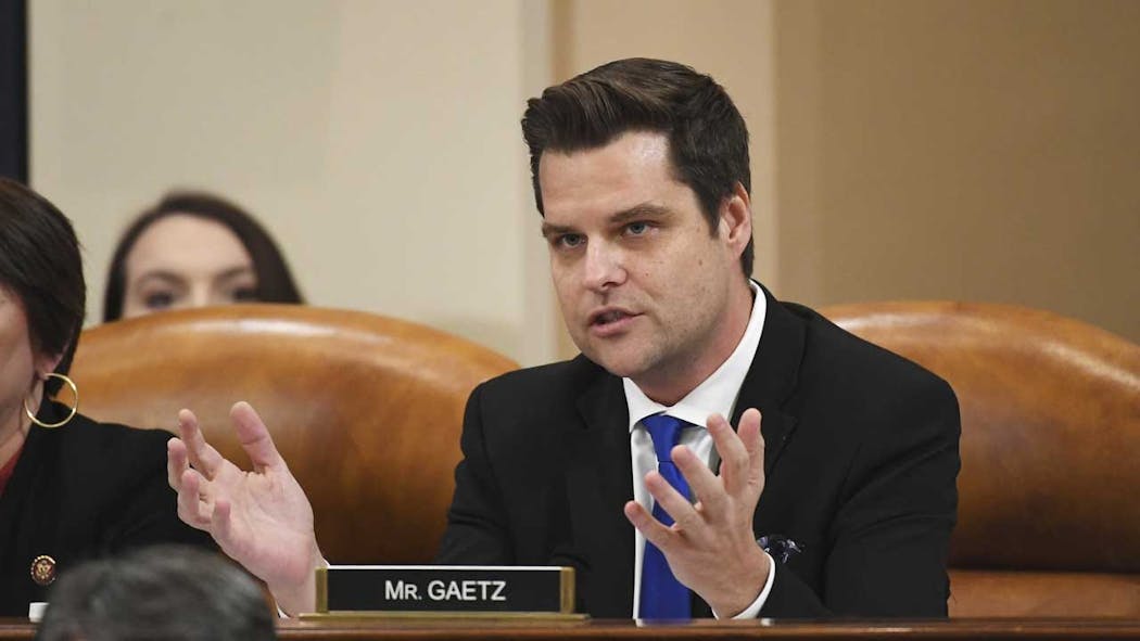 Matt Gaetz Files Ethics Complaint Against Nancy Pelosi For Ripping Trump Speech