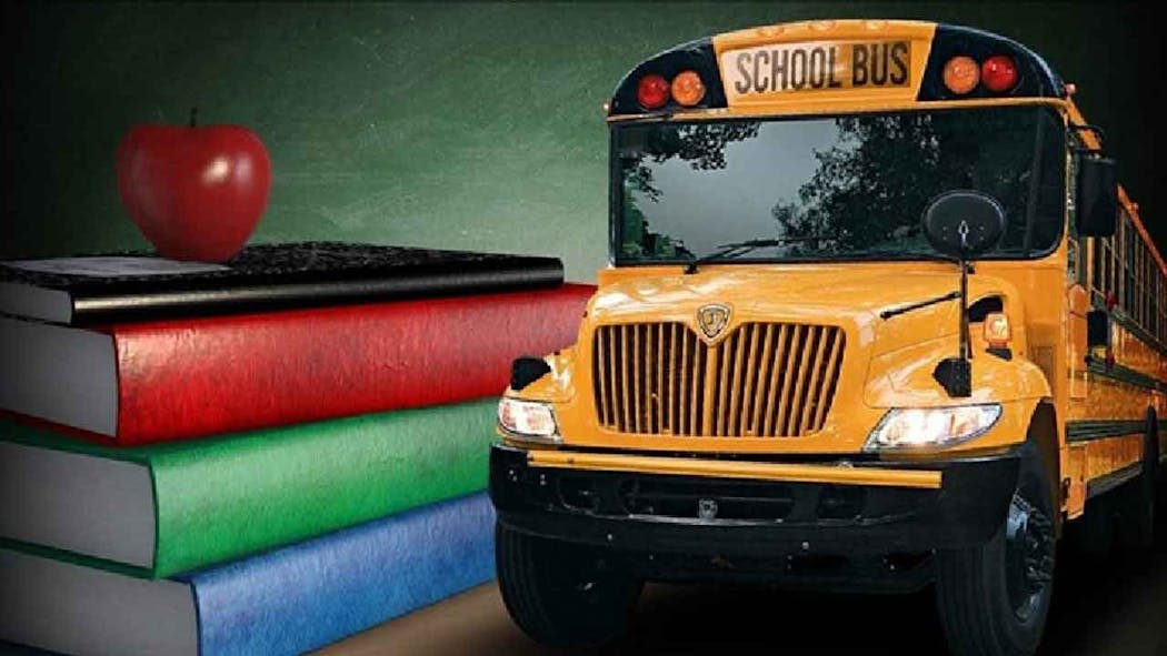 School Bus and School Books Generic