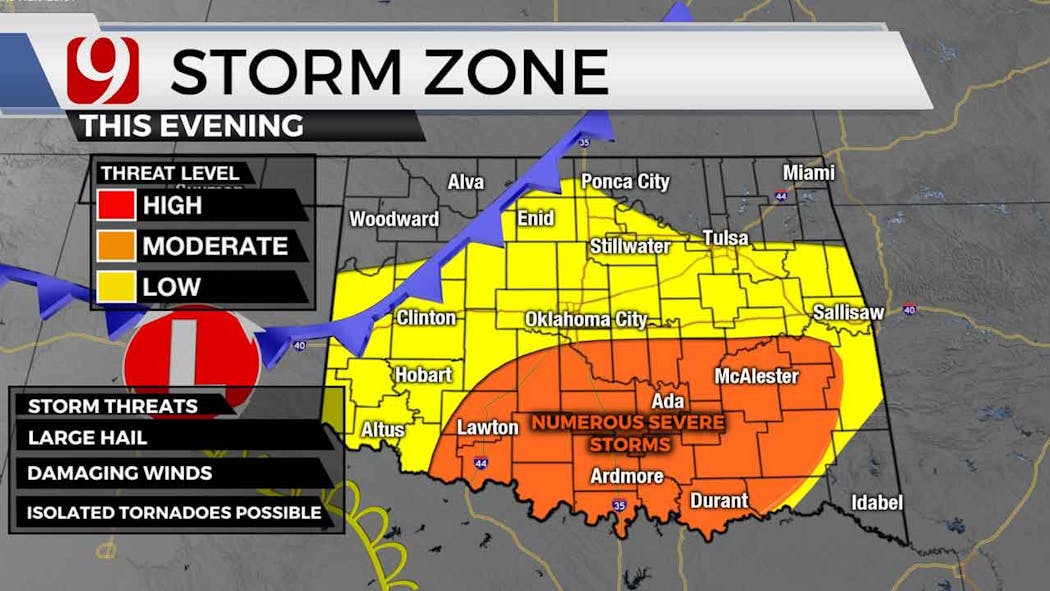 News 9 Weather Team Tracks Storms Across Oklahoma