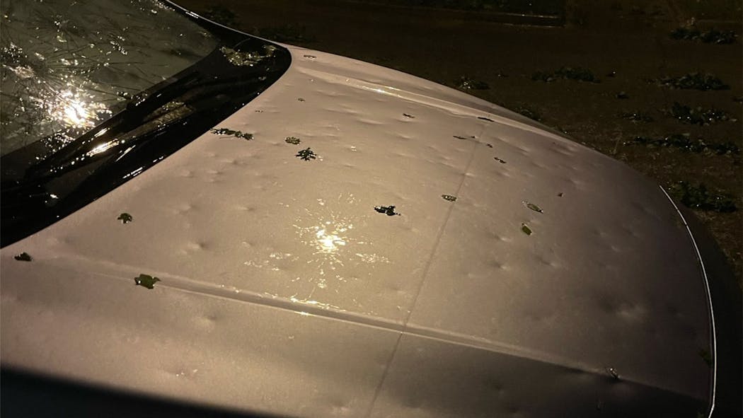 Hail Damage In Norman