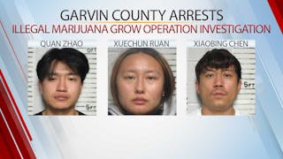 3 Arrested At Marijuana Grow Operation After Garvin Co. Deputies Received Reports Of Person Being Dragged On Road