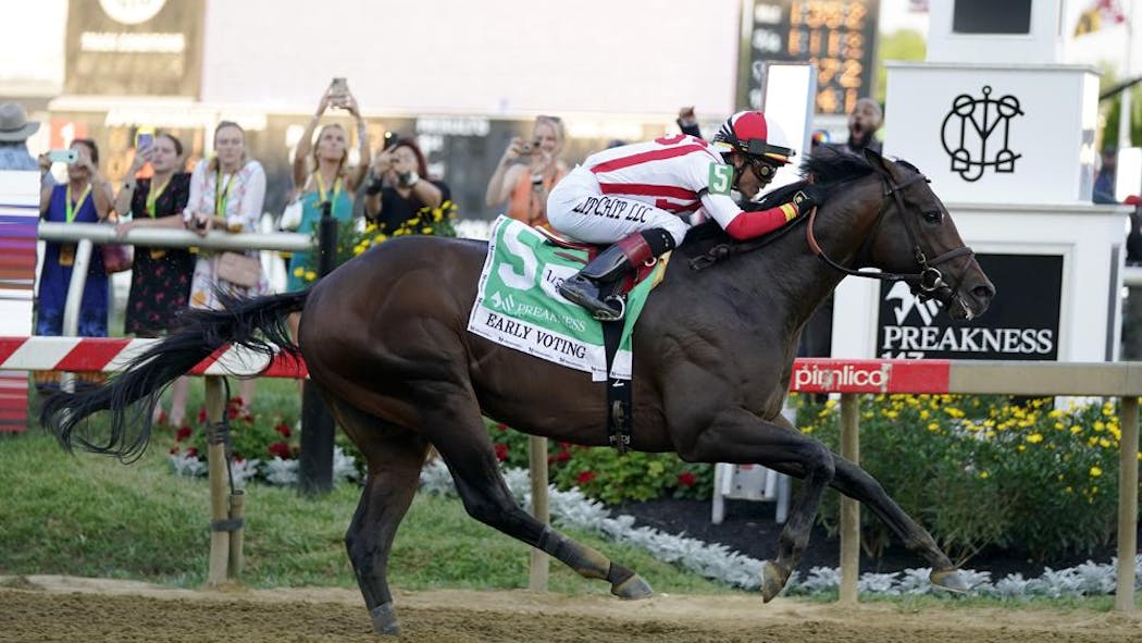 Early Voting Holds Off Epicenter To Win Preakness Stakes