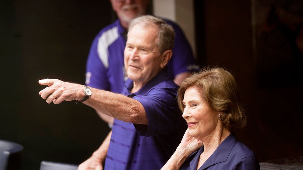 George W. Bush and Laura Bush 