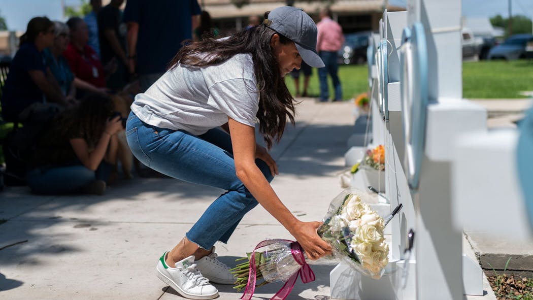 Meghan Markle Visits Uvalde, Texas To Pay Respect To Shooting