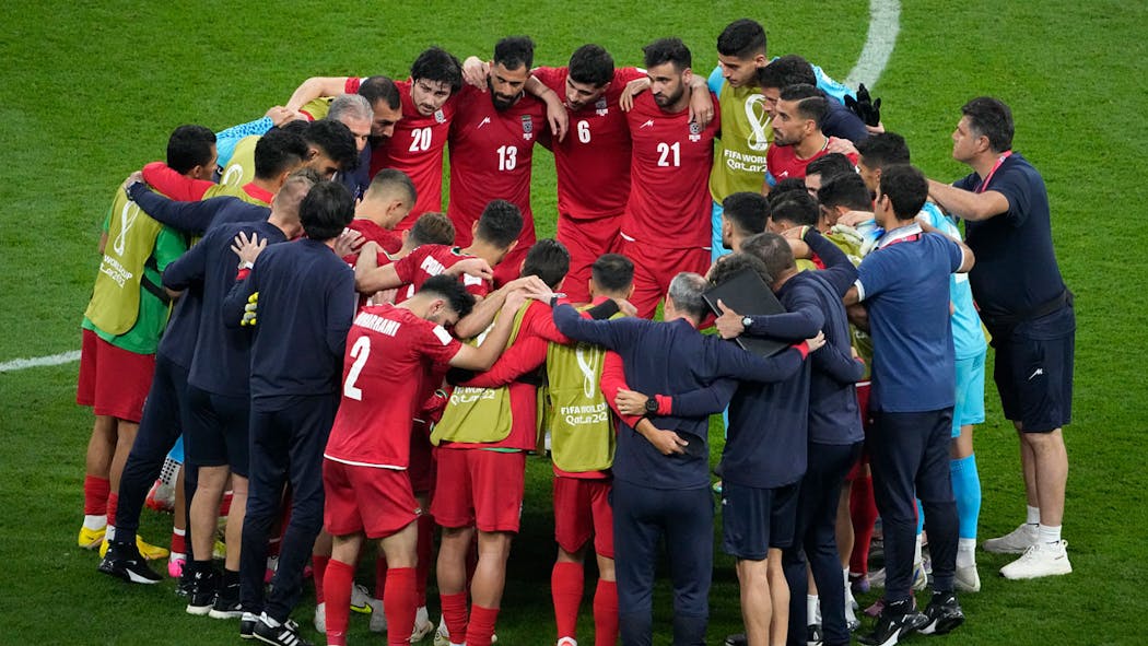 Iranian national soccer team Nov. 21, 2022 