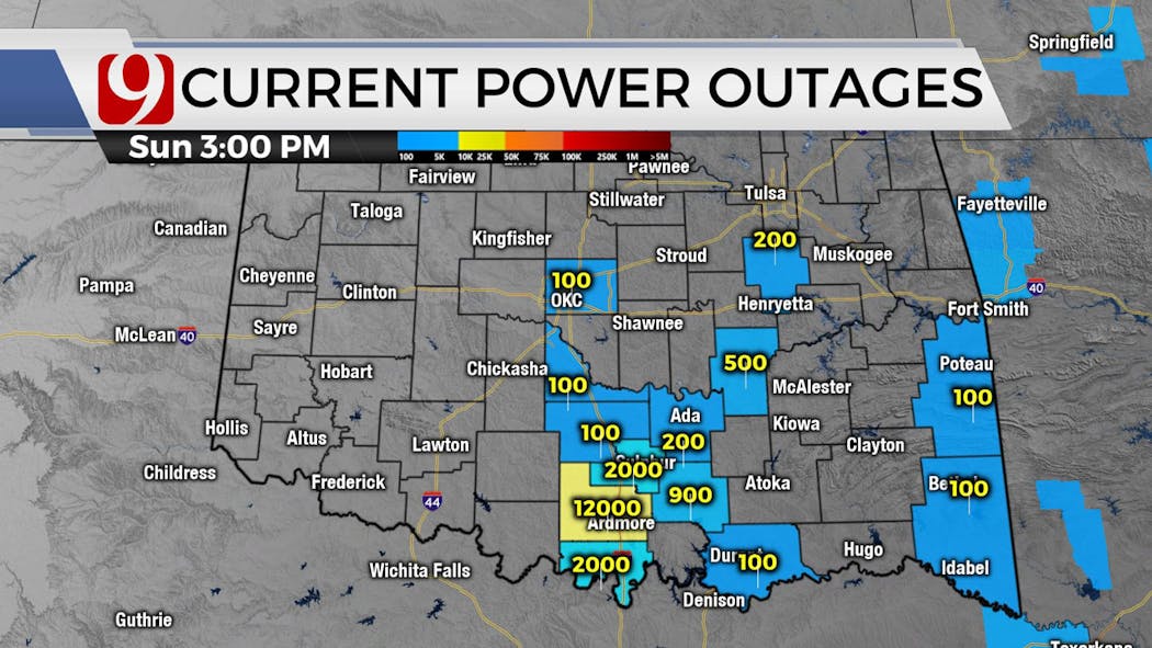 KWTV Power Outages - April 18, 2024