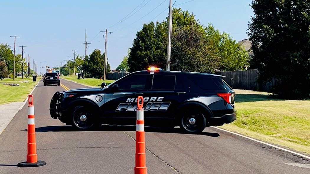 South Eastern Avenue in Moore has been closed.