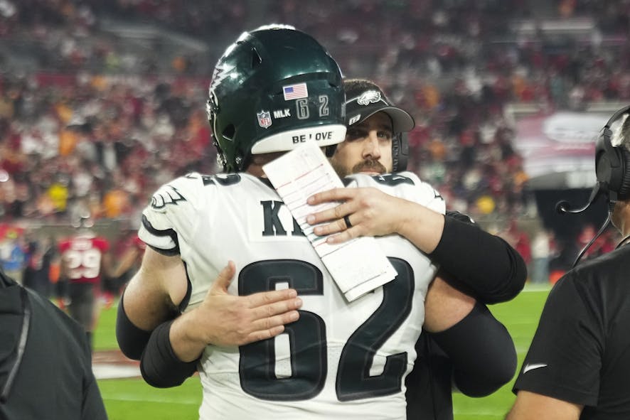 Eagles All-Pro Center Jason Kelce Tells Teammates He's Retiring After Playoff Loss To Buccaneers, Per Report