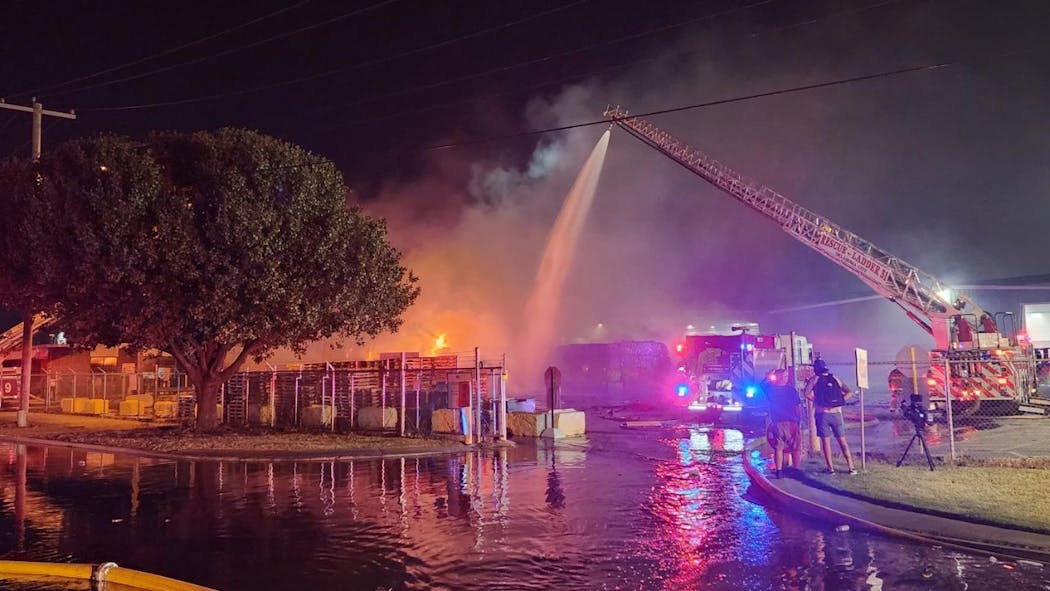 Trash Fire In Nw OKC