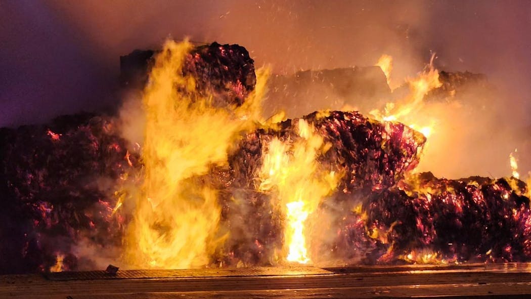 Trash Fire In Nw OKC