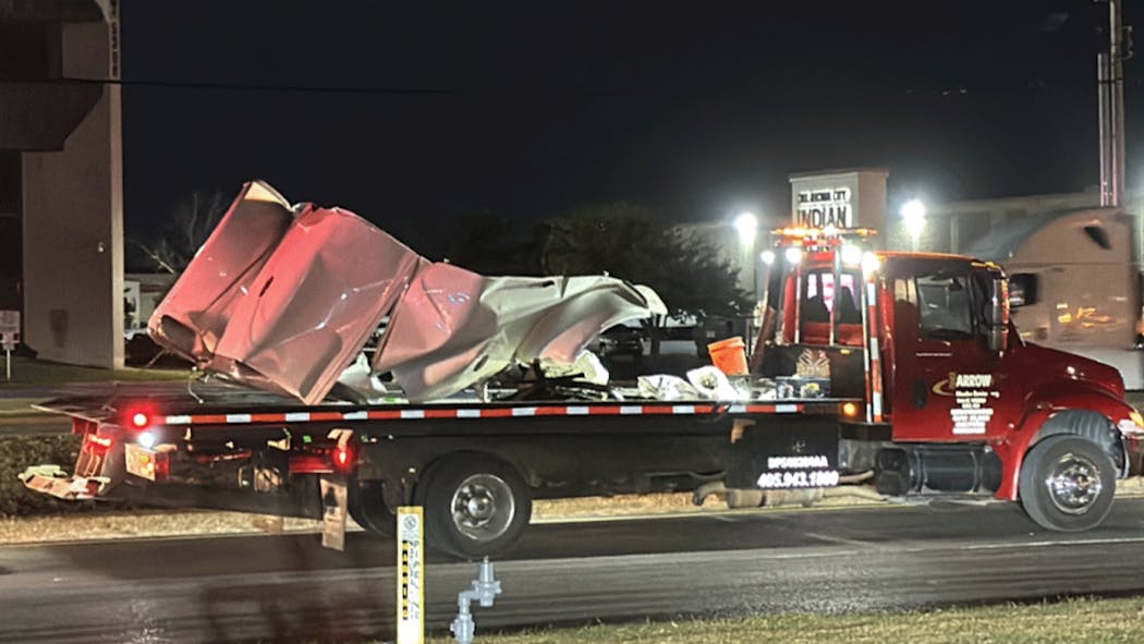 No injuries after SW OKC crash.