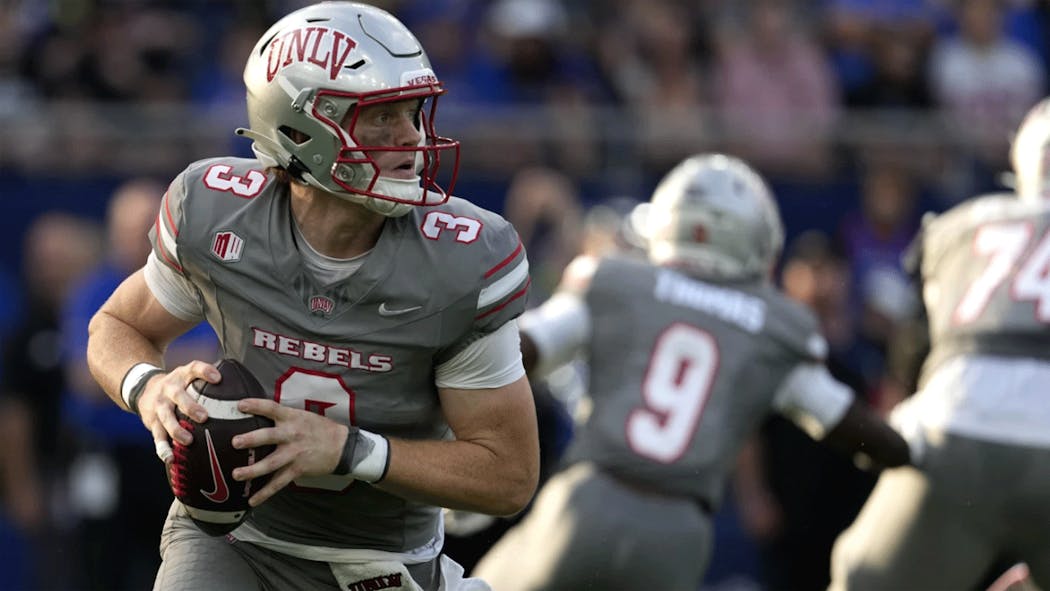 UNLV quarterback Matthew Sluka.