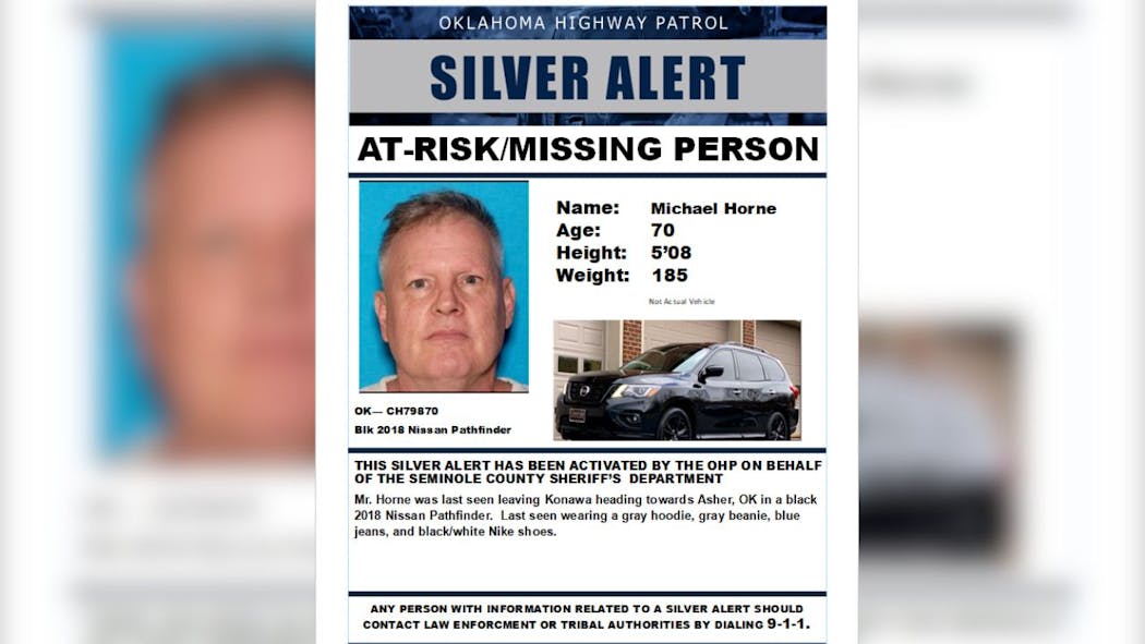 Silver Alert: 70-Year-Old Michael Horne