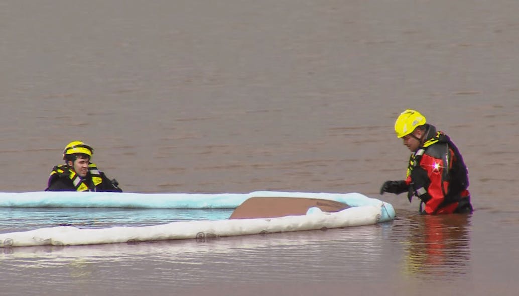 Car in Canadian River