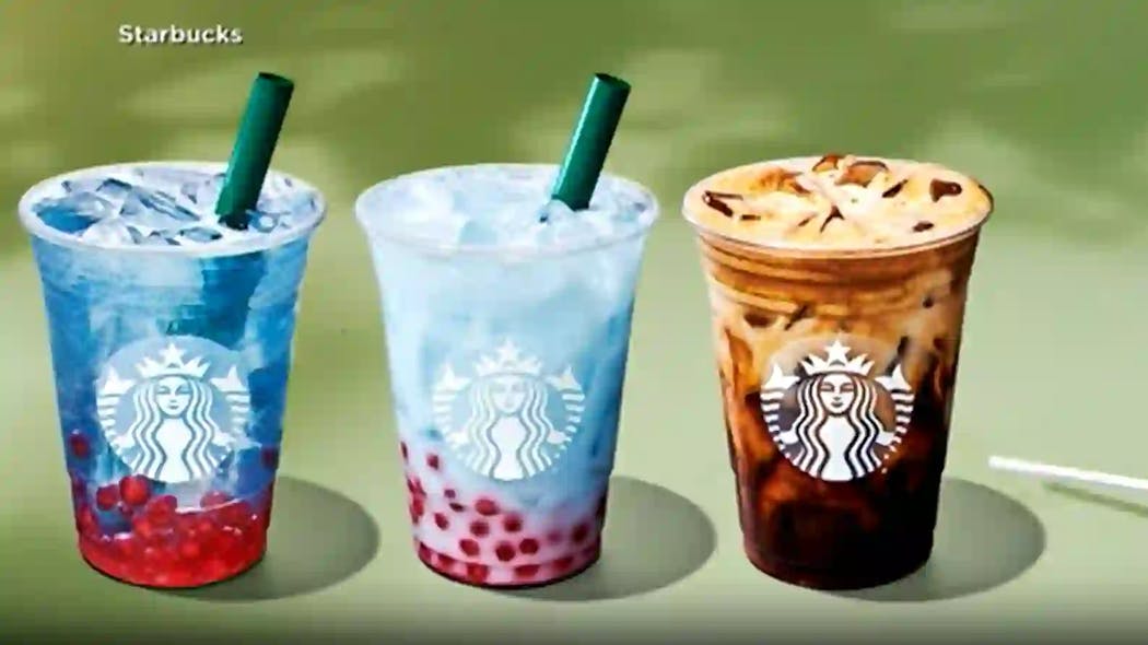 New Starbucks summer menu items.