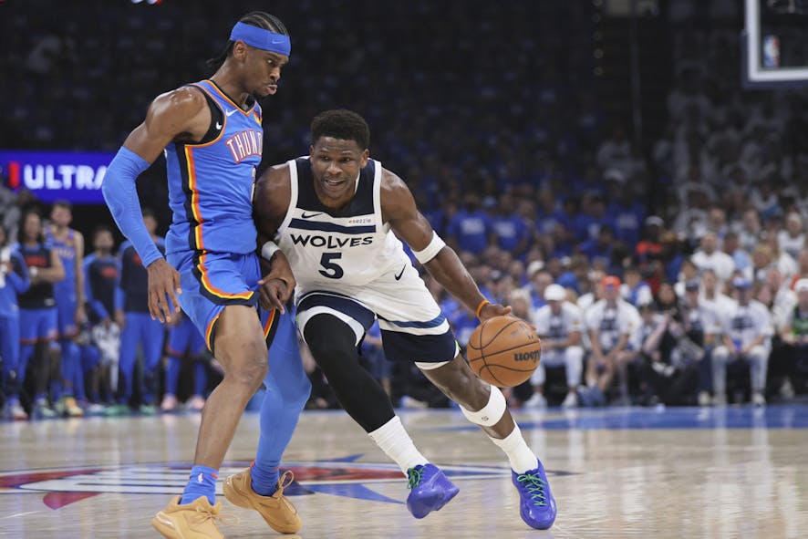 Thunder v Timberwolves SGA and Anthony Edwards Game 5 2025